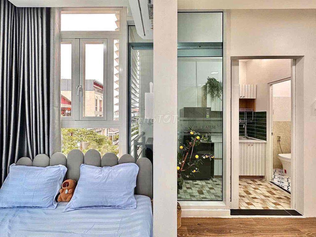 SIÊU PHẨM 1PN TÁCH BẾP TRƯỜNG SƠN - SÁT SƯỜN SÂN BAY, PHÒNG XINH XỈU!
