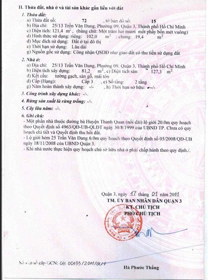 nhà phố Trung tâm quận 3