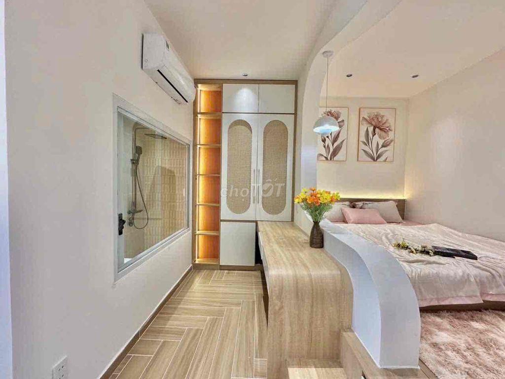 Cho thuê nhà Trần Văn Quang 4x13 1 trệt 2 lầu 4pn 4wc sân thượng