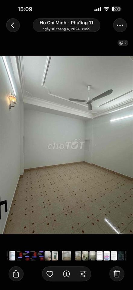 Cho thuê phòng quận 3 , Đỗ Thị Lời thoáng rộng . máy lanh sẵn