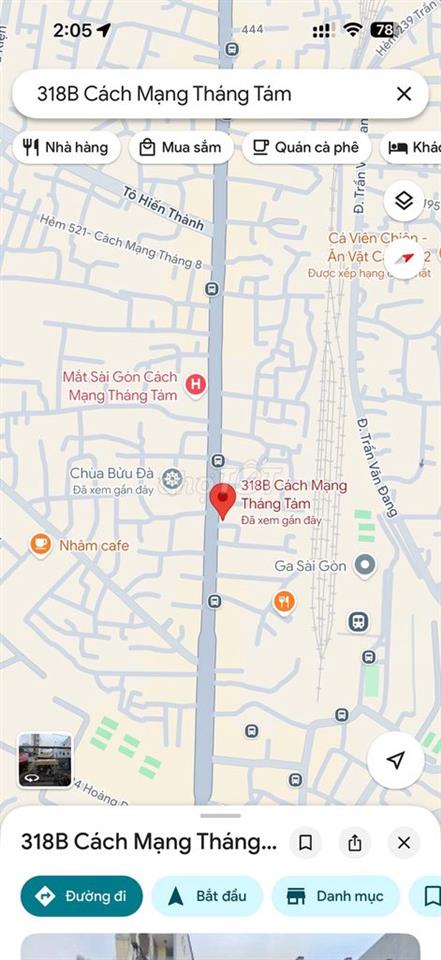 CHO THUÊ NHÀ NGUYÊN CĂN TRỤC ĐƯỜNG CHÍNH CMT8 GẦN Q1
