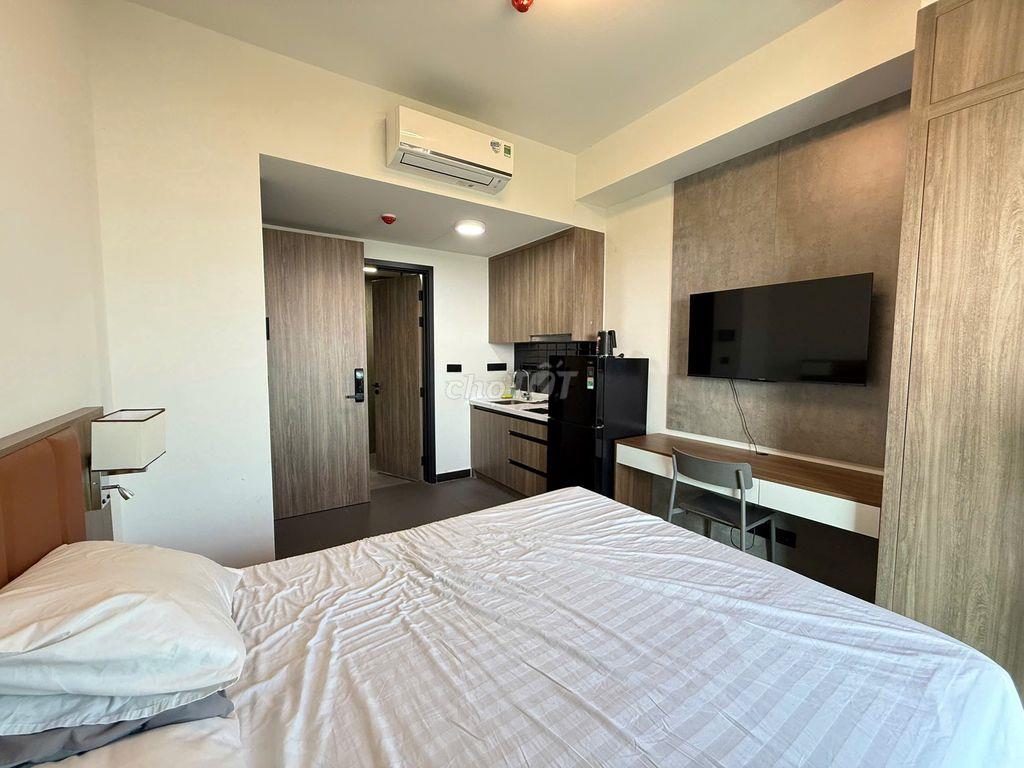 Cho thuê Studio Delasol Q4 chỉ 12,5tr đủ nội thất, gym bơi xông hơi.. 