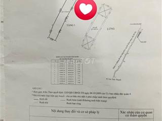 CHÍNH CHỦ BÁN NHÀ CĂN GÓC QUẬN 4  DT 63,7M  GIÁ 6,5 TỶ (TL)