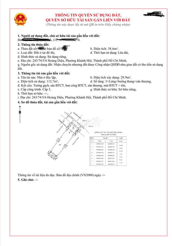 Bán nhà riêng tại Phường Khánh Hội, Quận 4