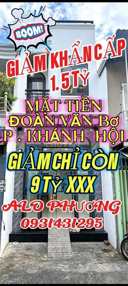 GIẢM  KHẨN CẤP  . 1.5 TỶ  . NHÀ  3 TẦNG  .P . Khánh HỘI