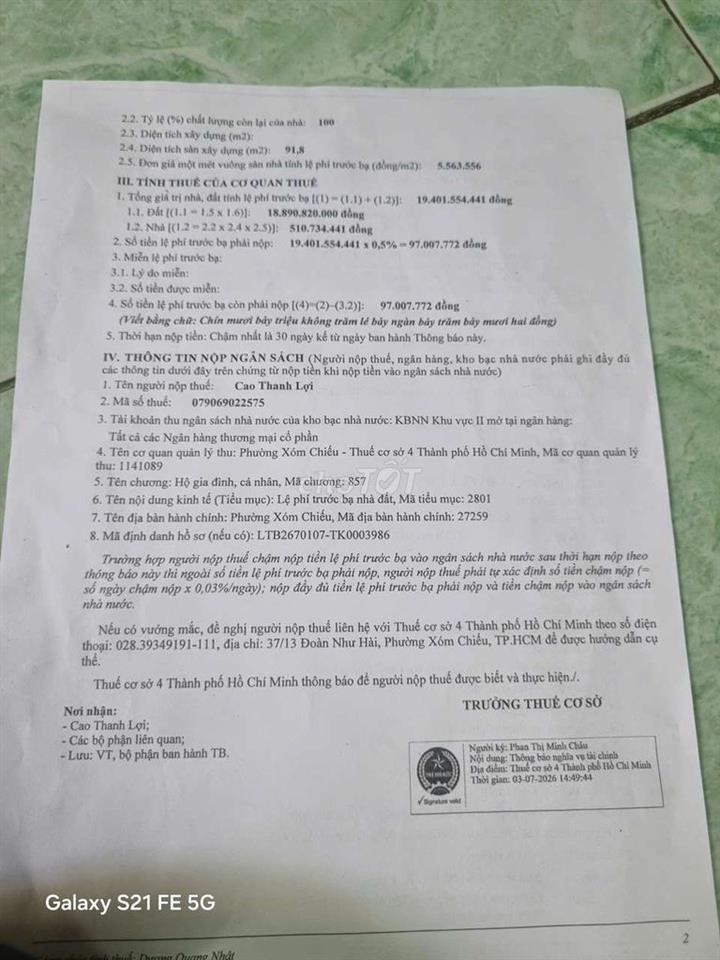 nhà chính chủ cần bán 