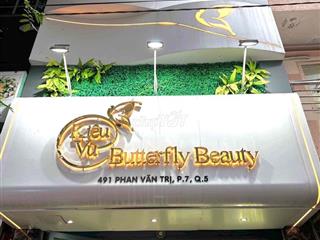 BÁN NHÀ MẶT TIỀN PHAN VĂN TRỊ QUẬN 5