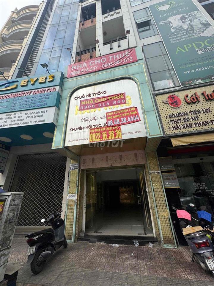 🏢 CHO THUÊ NHÀ MẶT TIỀN 📍 988 Trần Hưng Đạo, Phường Chợ Quán, TP. Hồ C