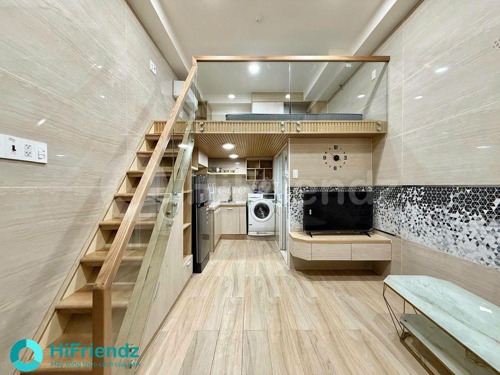 CHDV DẠNG DUPLEX CAO CẤP - THANG MÁY HẦM XE FORM CHUNG CƯ MINI SÁT Q5 