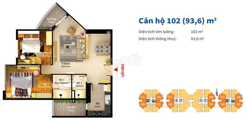 Bán căn hộ Him Lam Chợ Lớn Block B4 102m2