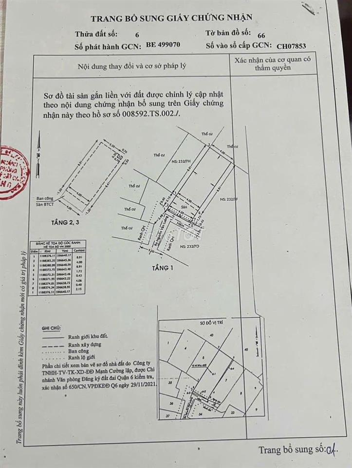 Phí hh 70tr  Bán nhà  232/7g Nguyễn Văn Luông, giáp chung cư him lam