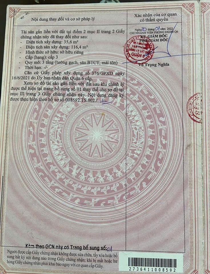 Phí hh 70tr  Bán nhà  232/7g Nguyễn Văn Luông, giáp chung cư him lam