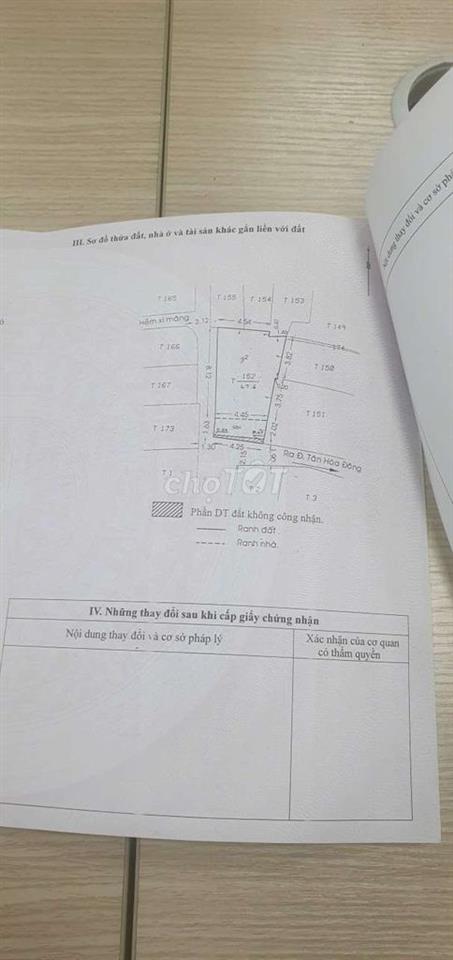 Bán nhà Hẻm 79 Tân Hòa Đông Q6