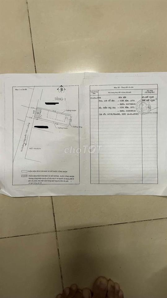 Cần bán nhà khu dân cư Bình Phú