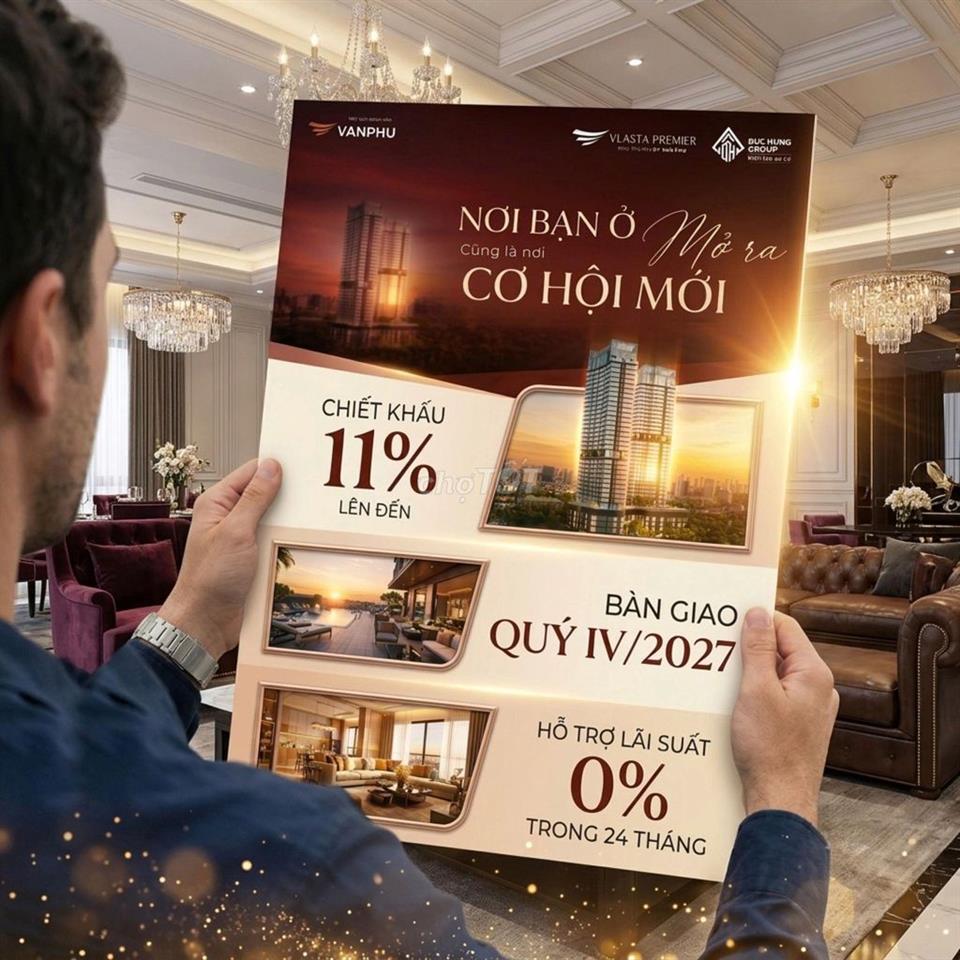 SỞ HỮU CĂN HỘ CAO CẤP : VLASTA PREMIER & TT GENISIS BY CAPITAL