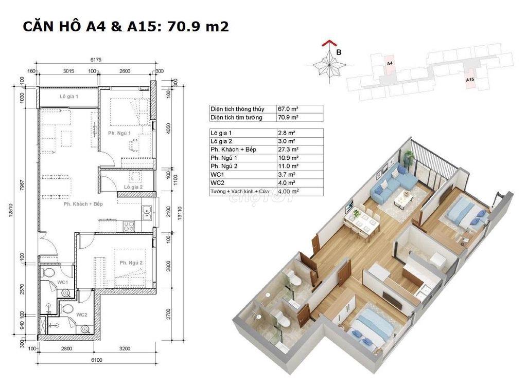 CHÍNH CHỦ BÁN CĂN HỘ ECO GREEN SÀI GÒN – QUẬN 7 - CĂN GÓC 2 VIEW