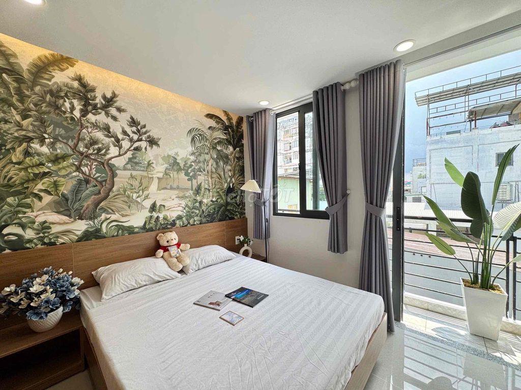 Cho Thuê Căn Hộ Studio Tách Bếp Có Ban Công Full Nội Thất Trung Tâm Q7