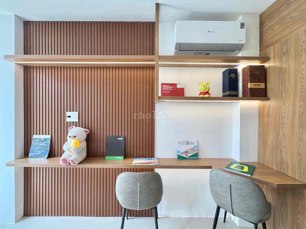 Cho Thuê Căn Hộ Studio Tách Bếp Có Ban Công Full Nội Thất Trung Tâm Q7