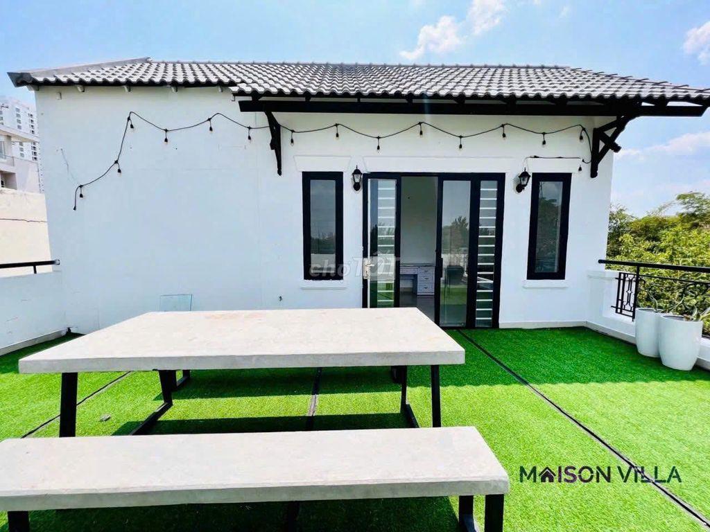 CHO THUÊ VILLA SÂN VƯỜN HỒ BƠI– KDC LÀNG ĐẠI HỌC A, NHÀ BÈ