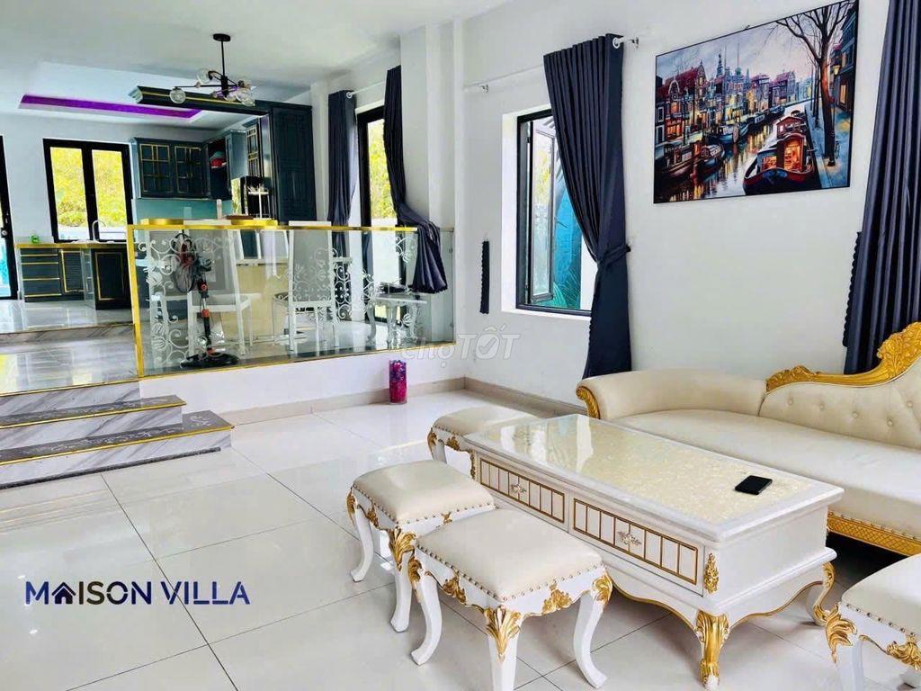 CHO THUÊ VILLA SÂN VƯỜN HỒ BƠI– KDC LÀNG ĐẠI HỌC A, NHÀ BÈ