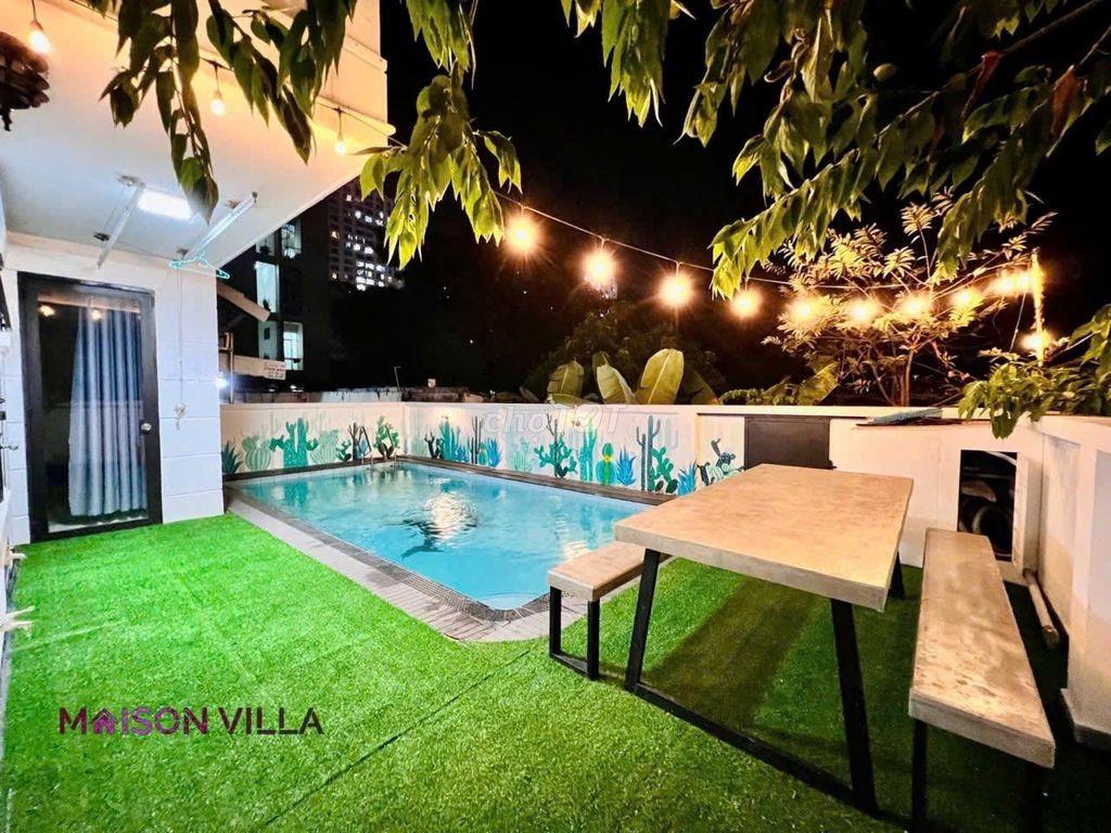 CHO THUÊ VILLA SÂN VƯỜN HỒ BƠI– KDC LÀNG ĐẠI HỌC A, NHÀ BÈ