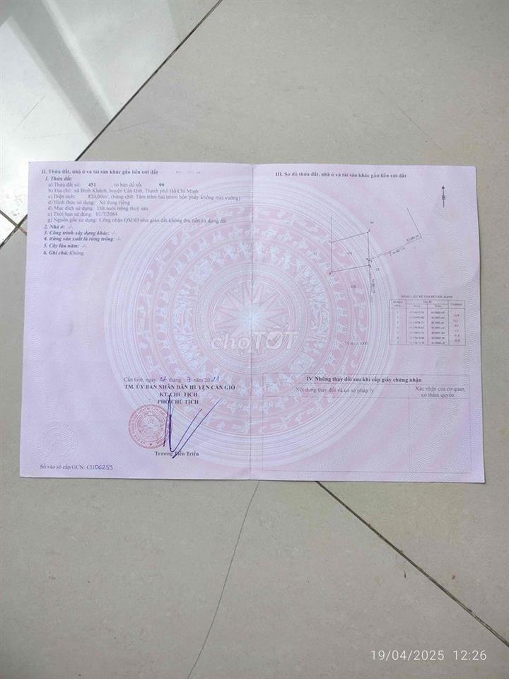 Bán đất Bình Khánh