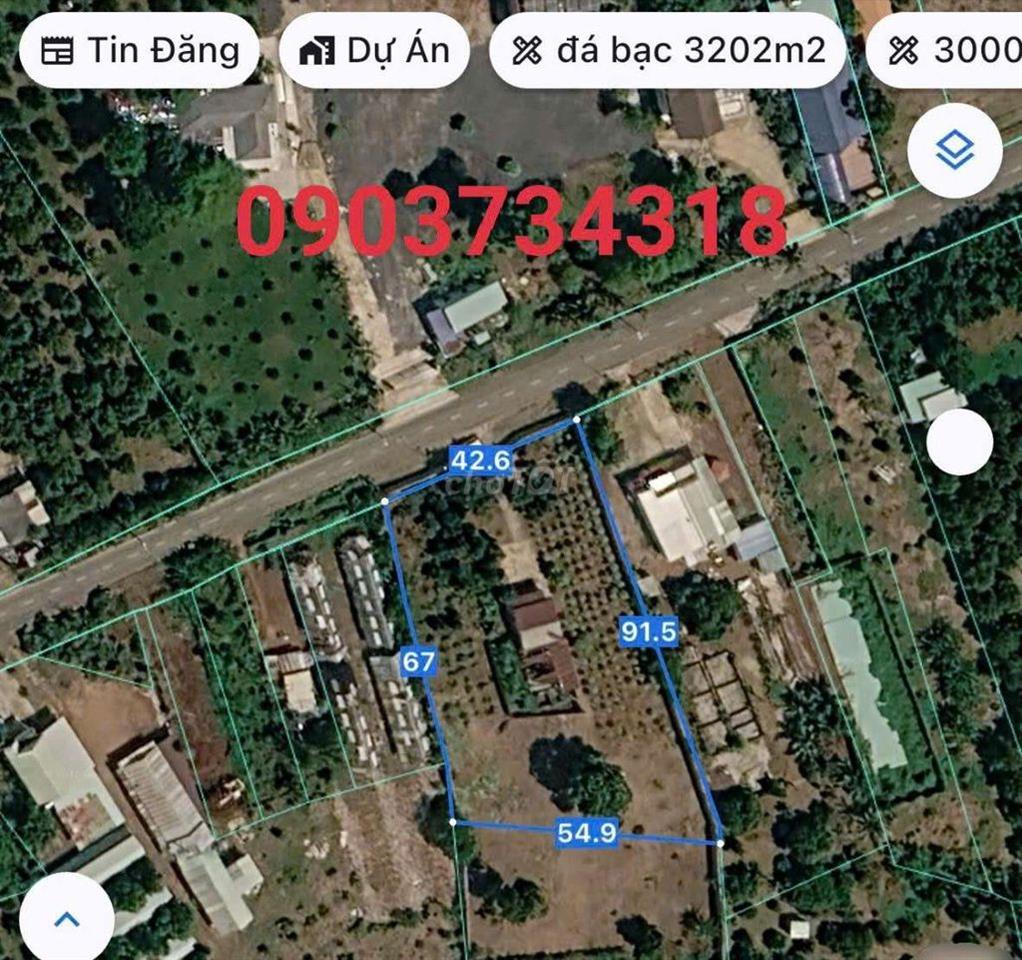 Bán Mặt Tiền 8.815m2 có 600m2 Thổ Cư, XB LL Châu Đức BRVT