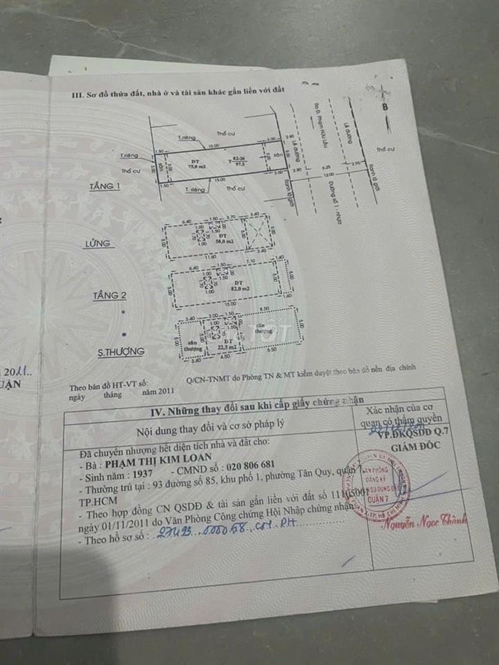 NHÀ ĐẸP DỌN VÀO Ở NGAY - 16,3 TỶ - PHƯỜNG PHÚ MỸ QUẬN 7