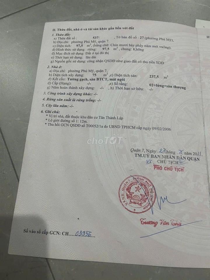 NHÀ ĐẸP DỌN VÀO Ở NGAY - 16,3 TỶ - PHƯỜNG PHÚ MỸ QUẬN 7