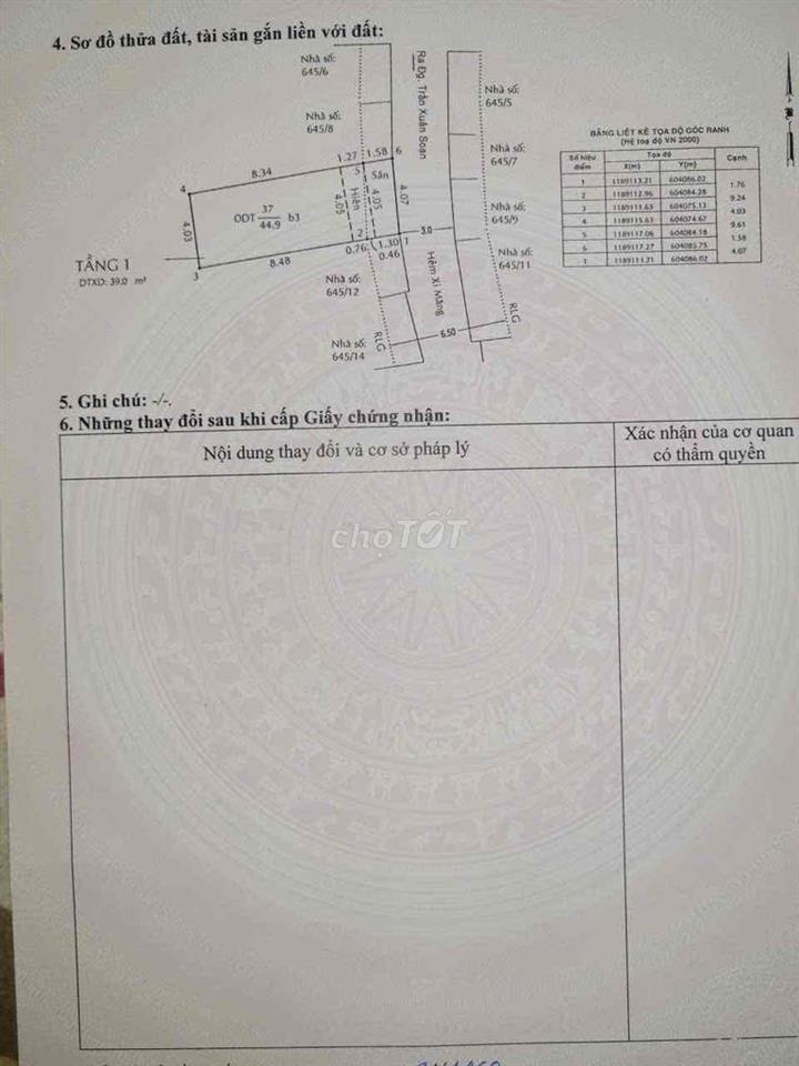 nhà chính chủ cần bán