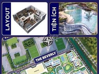 Căn hộ cao cấp The Beverly Vinhomes Grand Park, 1pn 55m2, view CV