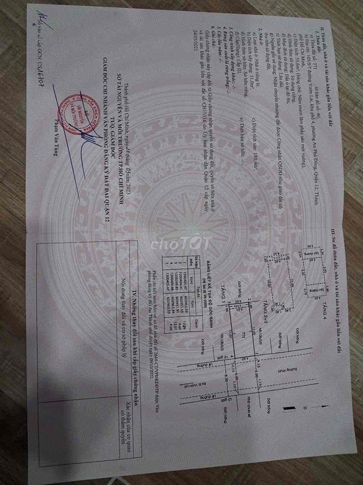 Bán nhà 105 Vườn Lài ,An phú Đong