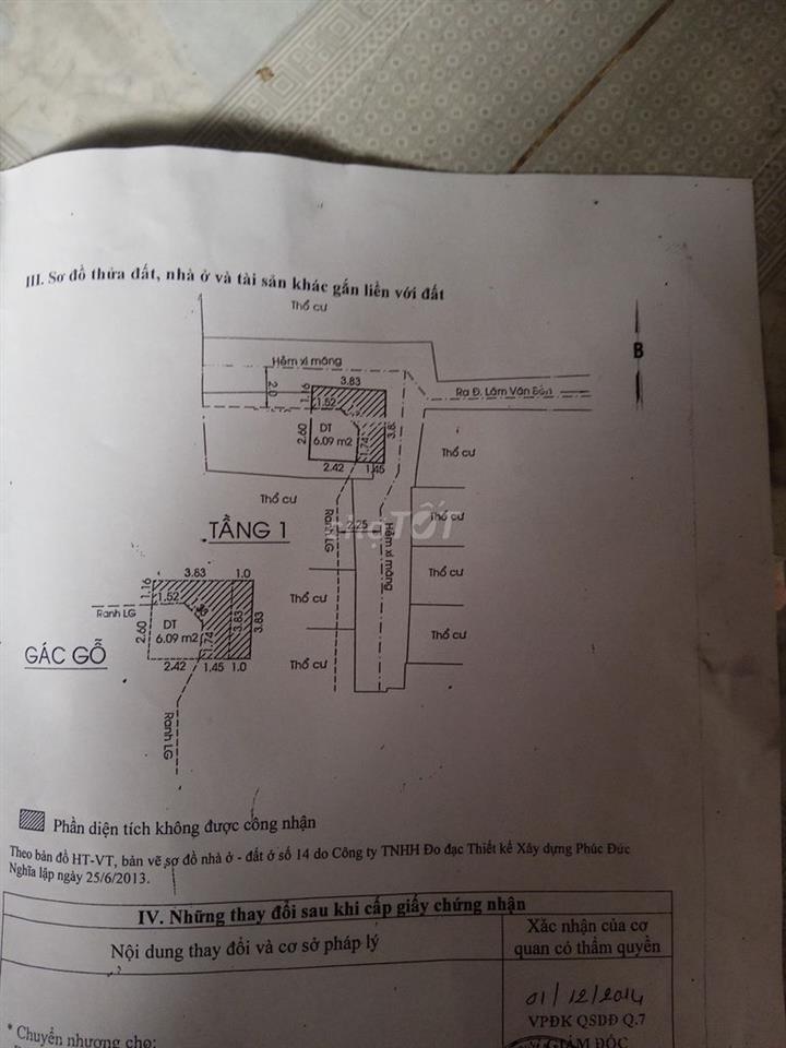 Cần bán nhà quận 7