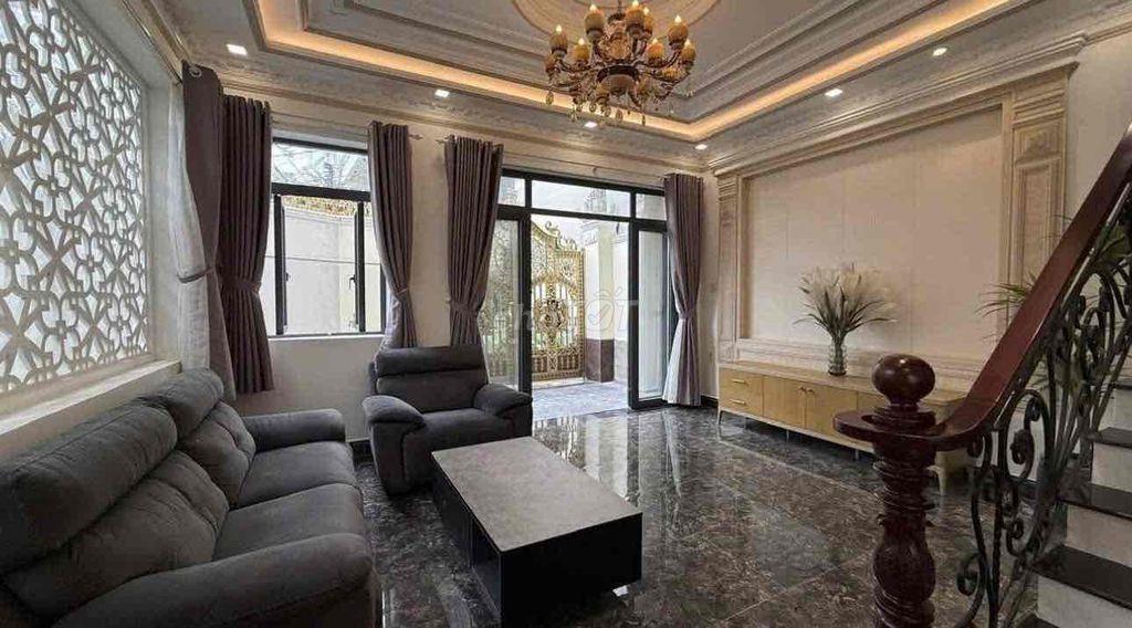 🏠Cho Thuê Biệt Thự Mini 4Phòng hẻm xe hơi Lê Thị Chợ P.Phú Thuận - Quậ