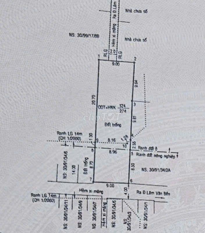 BÁN ĐẤT THỔ CƯ - LÂM VĂN BỀN - QUẬN 7