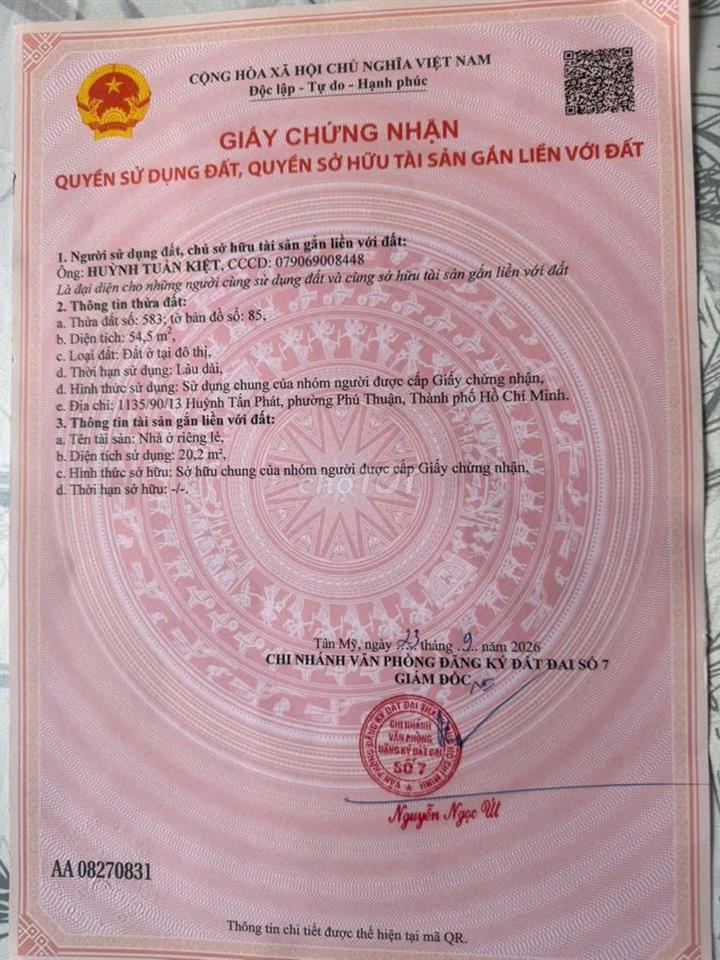 Bán Đất Quận 7 Chính Chủ