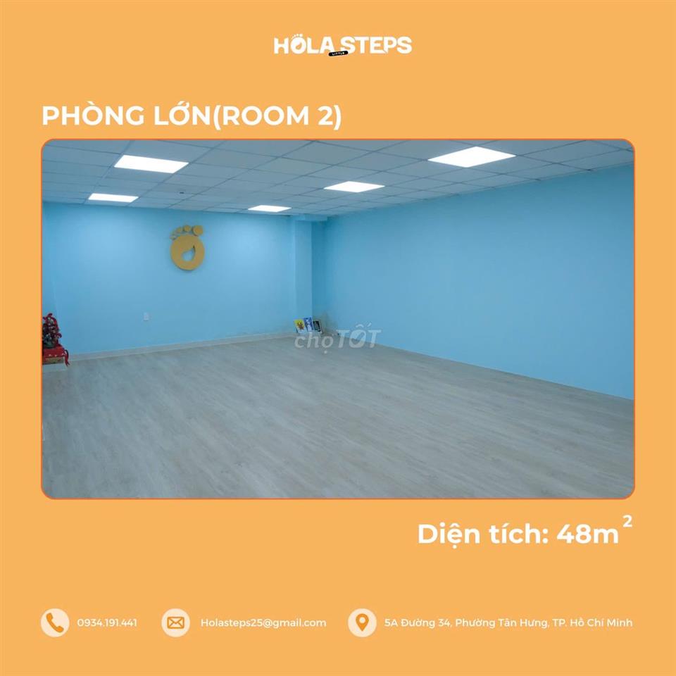 Mặt bằng 40m2 , có máy lạnh , mới , Gần đường Nguyễn Thị Thập , Quận 7