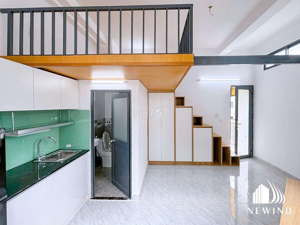 Phòng gác, full nội thất, bancon, thoáng mát