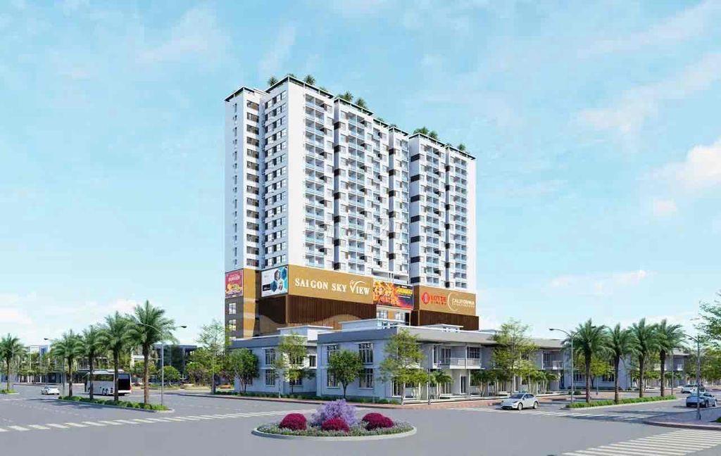 Bán căn hộ Sài Gòn Skyview Quận 8, 2PN, tiện ích 5 sao