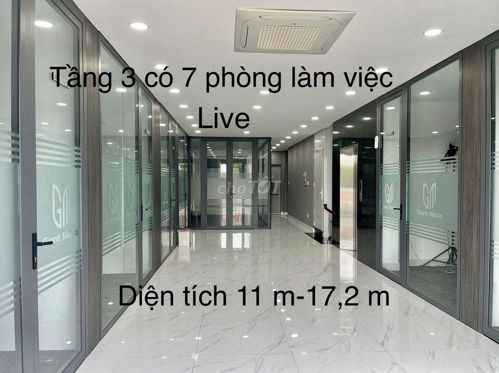 Cho thuê toà nhà văn phòng Thạnh Mỹ Lợi  1200m2 xây dựng, 6 tầng 1 hầm