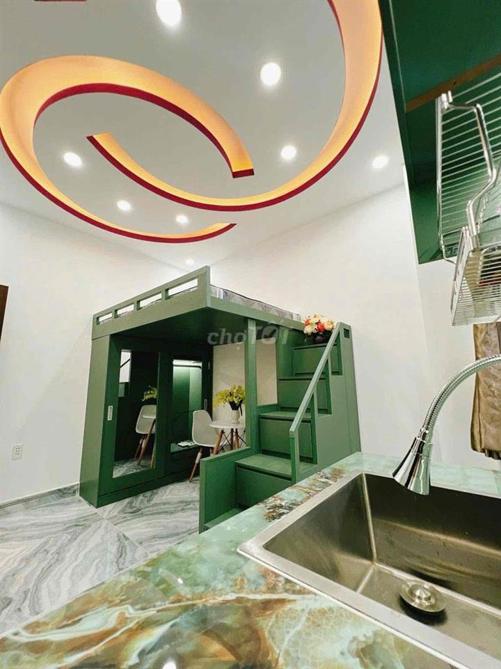 DUPLEX phòng có gác 1m7 - FULL NỘI THẤT MÁY GIẶT RIÊNG - CẦU CHỮ Y UEH