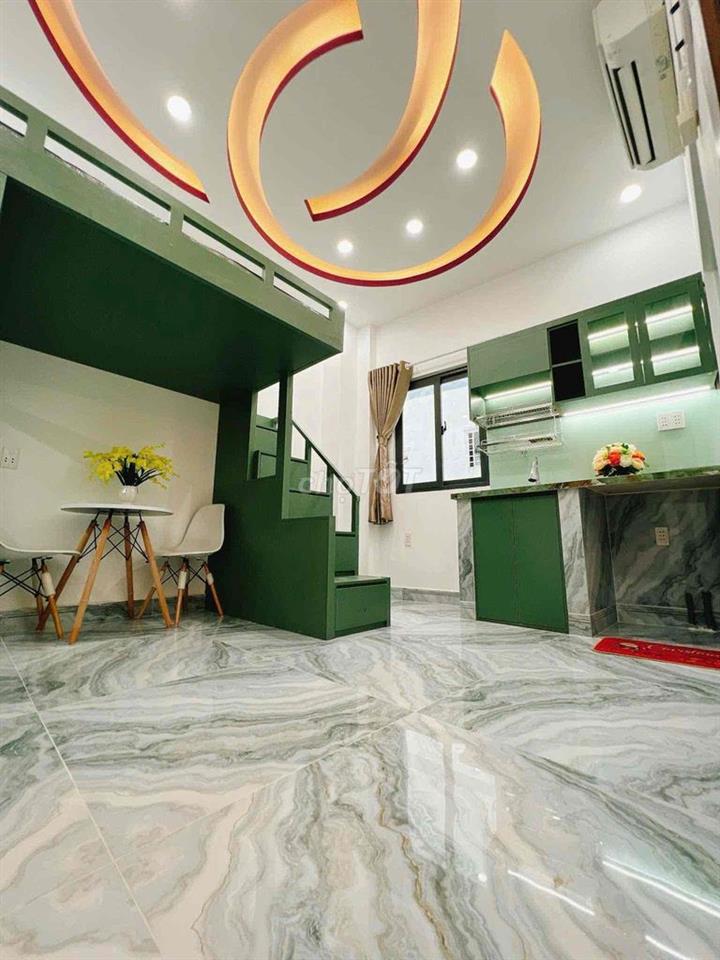 DUPLEX phòng có gác 1m7 - FULL NỘI THẤT MÁY GIẶT RIÊNG - CẦU CHỮ Y UEH