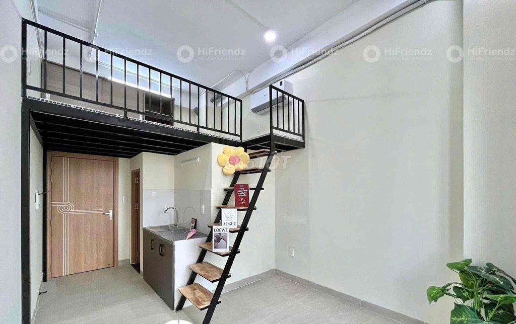 Phòng có gác bancong, cửa sổ mới xây đầy đủ nội thất gần cầu chữ Y