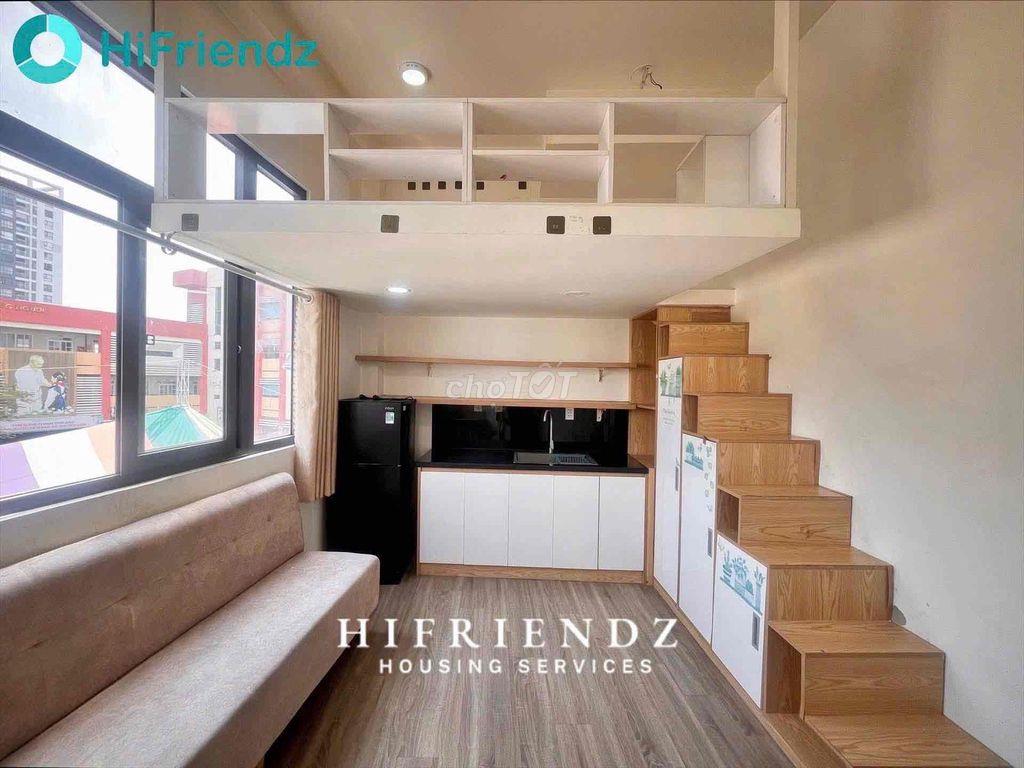Phòng mới có gác thang máy quận 4 rộng 30m2 - thoáng gần NTTU, ULAW