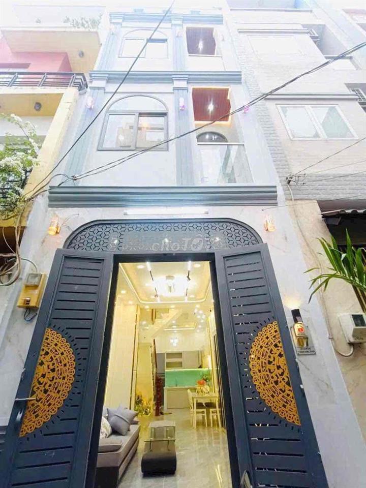 🛑NHÀ MỚI  XÂY,  HẺM Ô TÔ- 4 TẦNG-  HƯNG PHÚ, P.10, Q.8