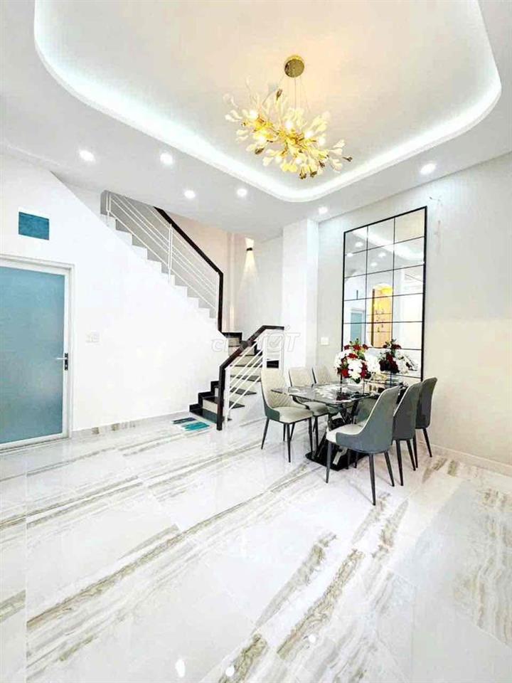 🛑NHÀ MỚI, CÁCH 1 CĂN RA MẶT TIỀN, XÂY 4 TẦNG (6x7.7m)