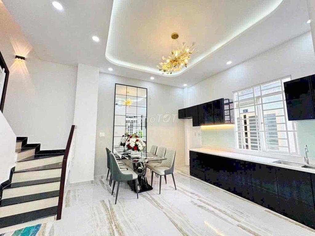 🛑NHÀ MỚI, CÁCH 1 CĂN RA MẶT TIỀN, XÂY 4 TẦNG (6x7.7m)