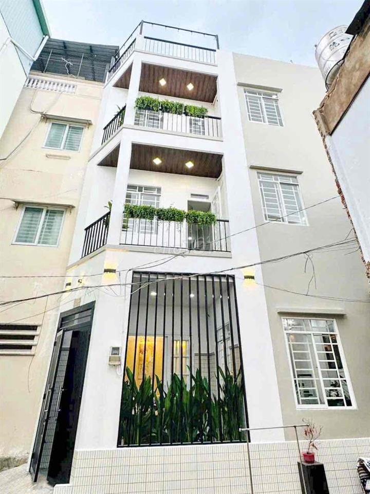 🛑NHÀ MỚI, CÁCH 1 CĂN RA MẶT TIỀN, XÂY 4 TẦNG (6x7.7m)
