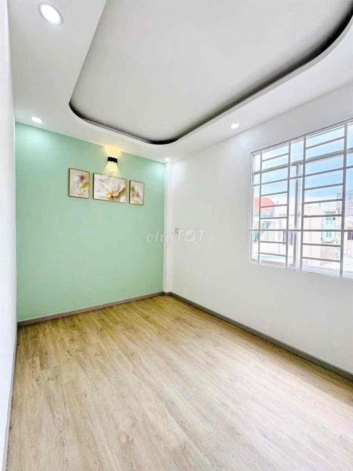 🛑NHÀ MỚI, CÁCH 1 CĂN RA MẶT TIỀN, XÂY 4 TẦNG (6x7.7m)