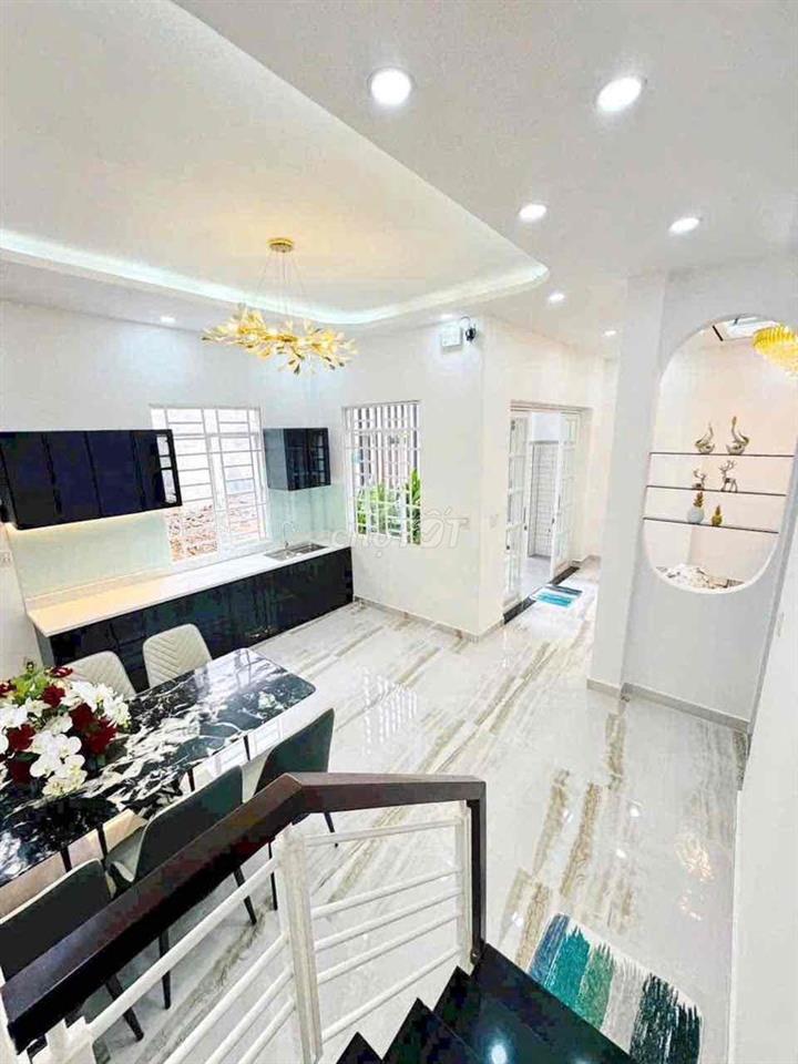 🛑NHÀ MỚI, CÁCH 1 CĂN RA MẶT TIỀN, XÂY 4 TẦNG (6x7.7m)